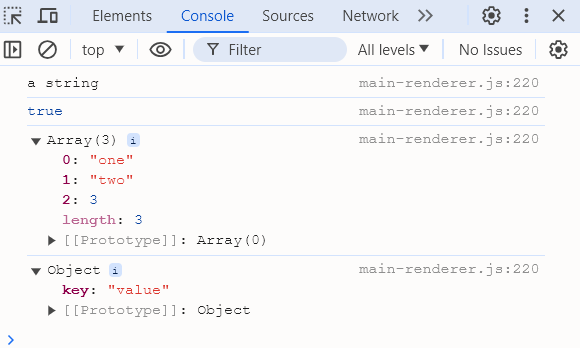 infoConsole